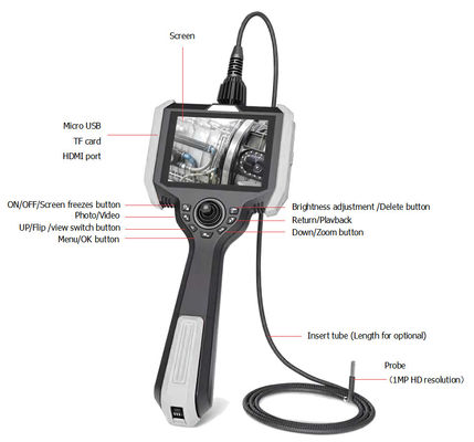 Máy ảnh kiểm tra nội soi công nghiệp cầm tay VH510-60-2500